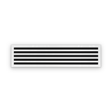 Cryptic Slot 5 slot linear slot diffuser, 44 inch, white