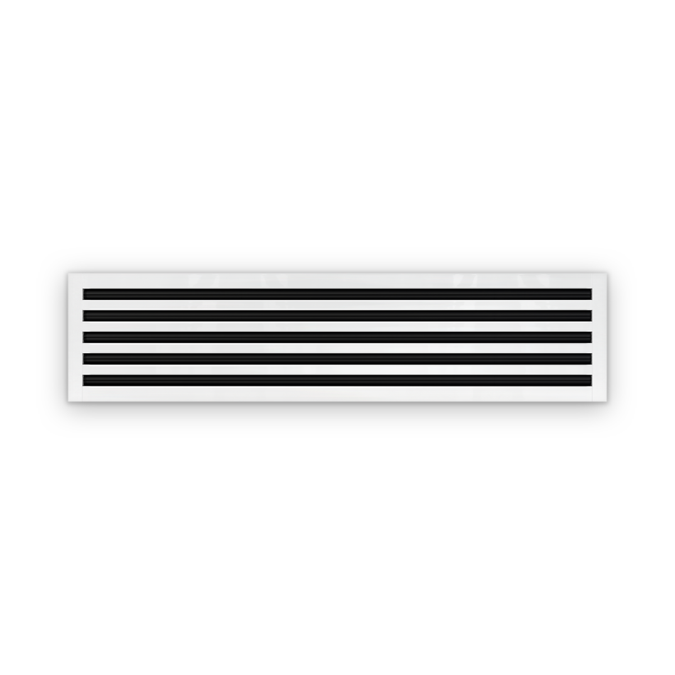 Cryptic Slot 5 slot linear slot diffuser, 46 inch, white