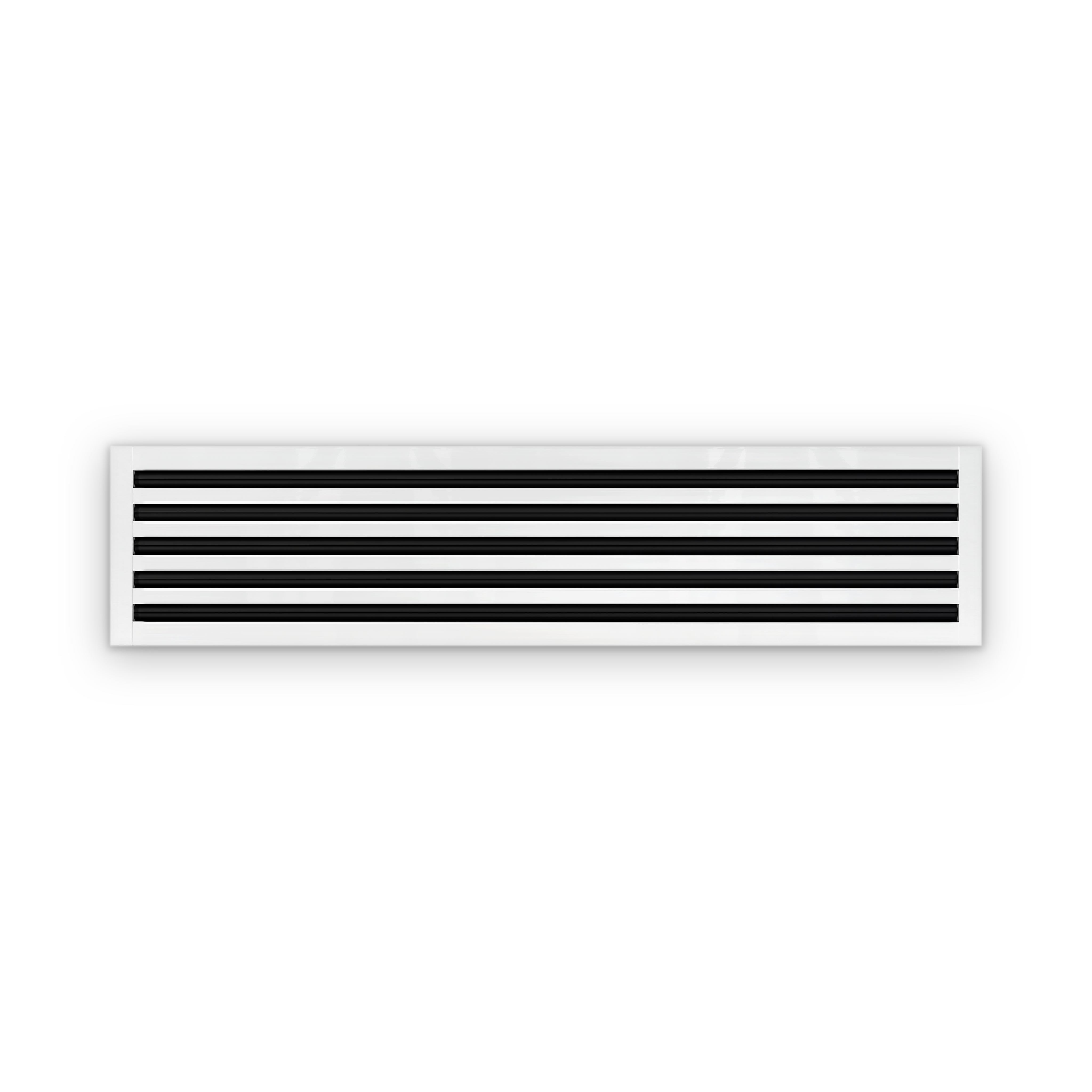 Cryptic Slot 5 slot linear slot diffuser, 48 inch, white