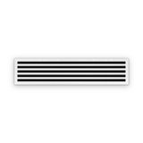 Cryptic Slot 5 slot linear slot diffuser, 48 inch, white
