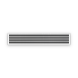 Cryptic Slot 5 slot linear slot diffuser, 60 inch, white