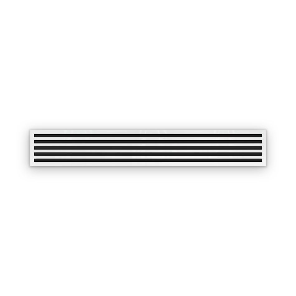 Cryptic Slot 5 slot linear slot diffuser, 72 inch, white