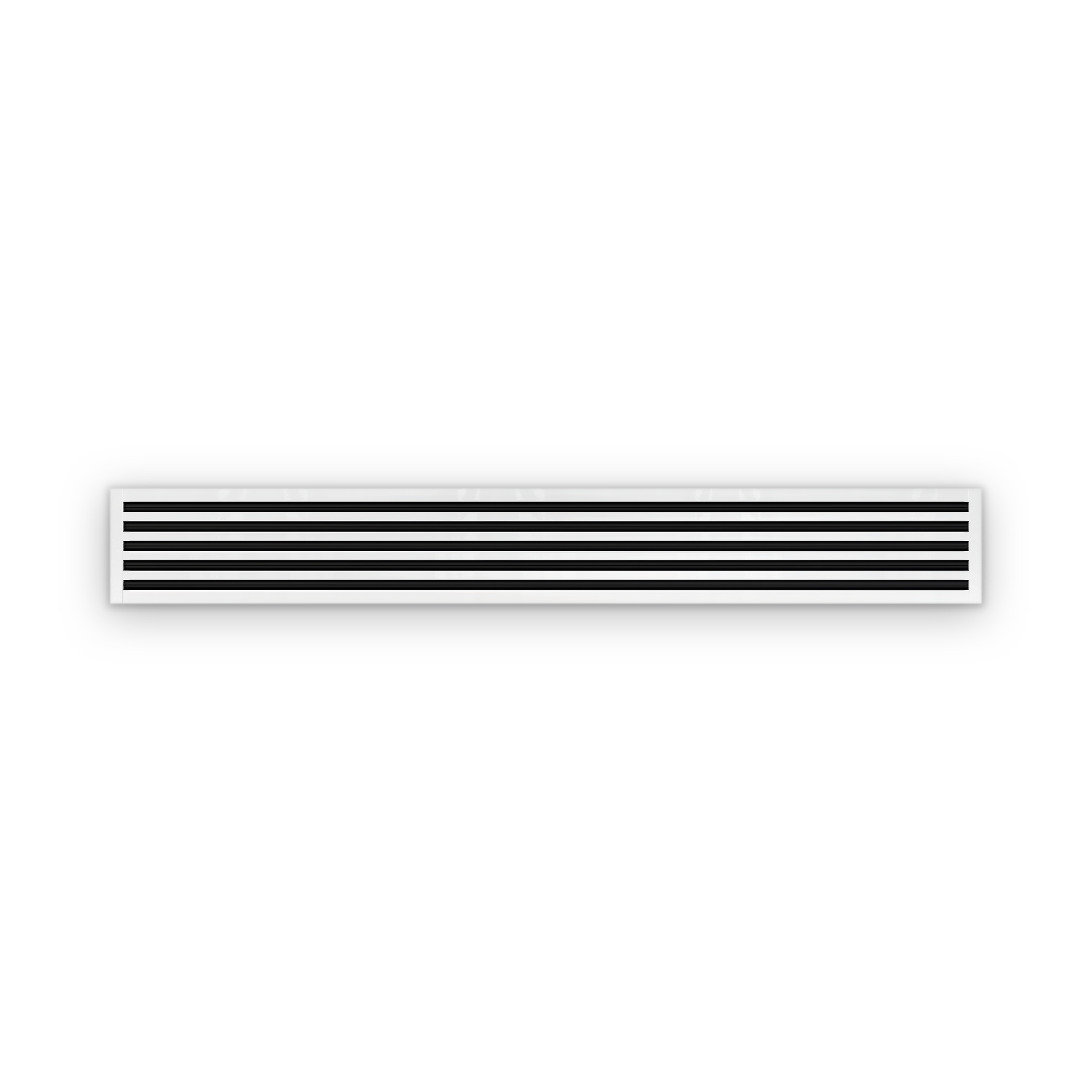 Cryptic Slot 5 slot linear slot diffuser, 84 inch, white