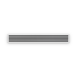 Cryptic Slot 5 slot linear slot diffuser, 84 inch, white