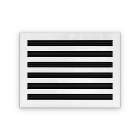 Cryptic Slot 6 slot linear slot diffuser, 16 inch, white