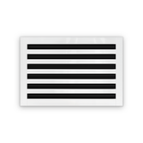 Cryptic Slot 6 slot linear slot diffuser, 18 inch, white