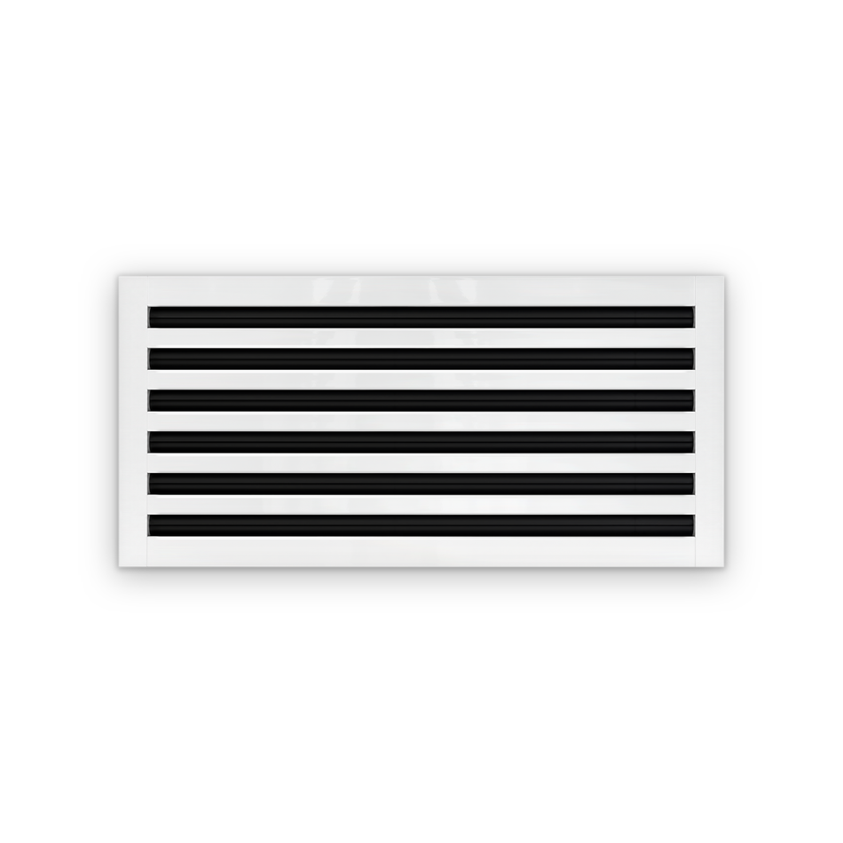 Cryptic Slot 6 slot linear slot diffuser, 26 inch, white