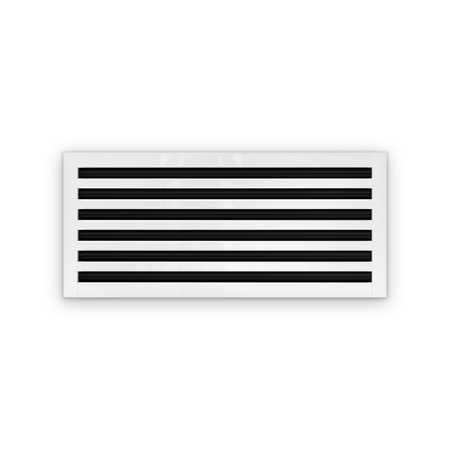 Cryptic Slot 6 slot linear slot diffuser, 28 inch, white