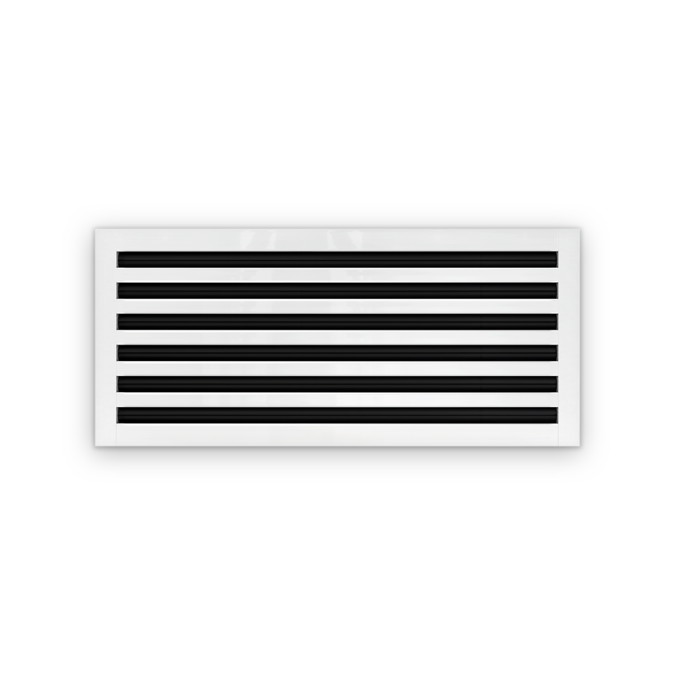 Cryptic Slot 6 slot linear slot diffuser, 28 inch, white