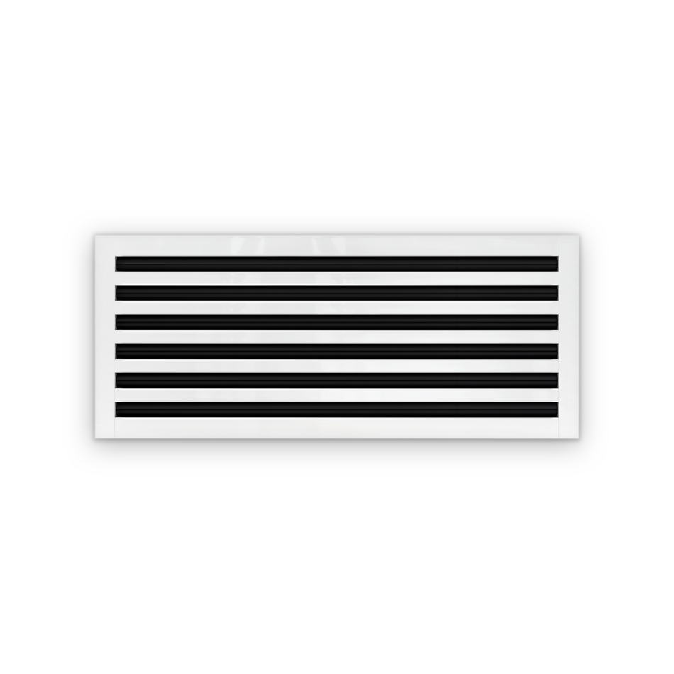 Cryptic Slot 6 slot linear slot diffuser, 30 inch, white