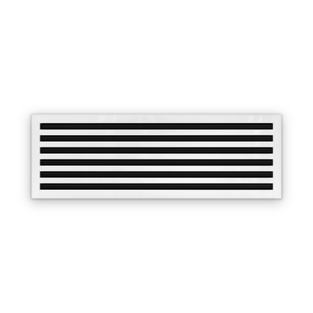 Cryptic Slot 6 slot linear slot diffuser, 38 inch, white