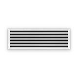 Cryptic Slot 6 slot linear slot diffuser, 38 inch, white