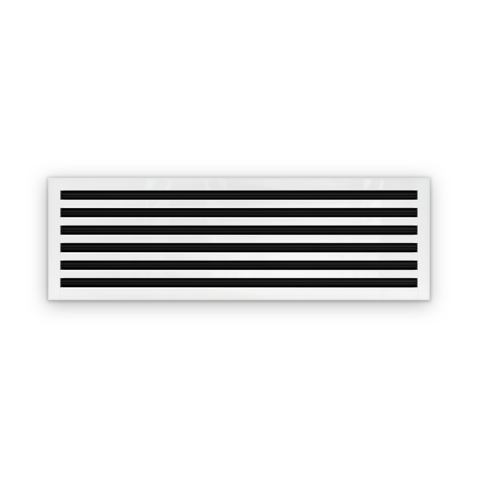 Cryptic Slot 6 slot linear slot diffuser, 40 inch, white