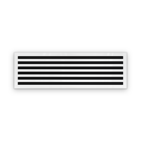 Cryptic Slot 6 slot linear slot diffuser, 40 inch, white