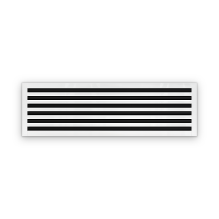 Cryptic Slot 6 slot linear slot diffuser, 42 inch, white