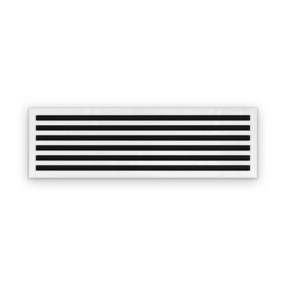 Cryptic Slot 6 slot linear slot diffuser, 42 inch, white