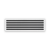 Cryptic Slot 6 slot linear slot diffuser, 42 inch, white