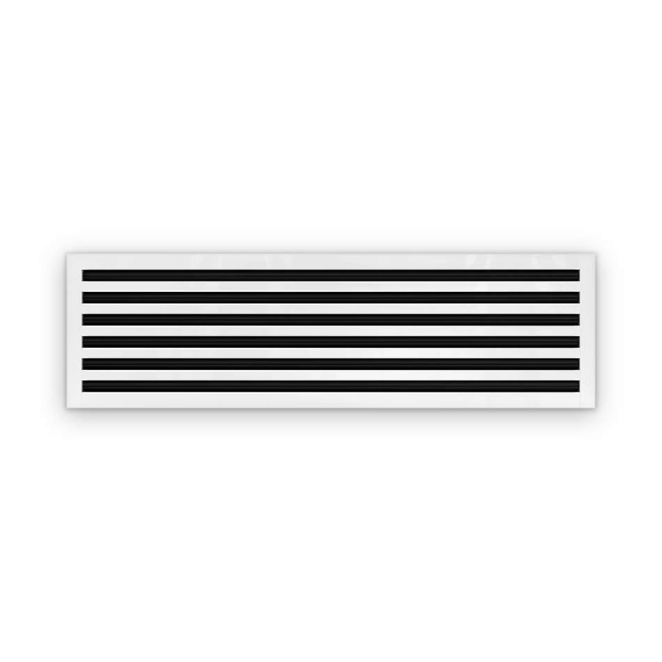 Cryptic Slot 6 slot linear slot diffuser, 44 inch, white