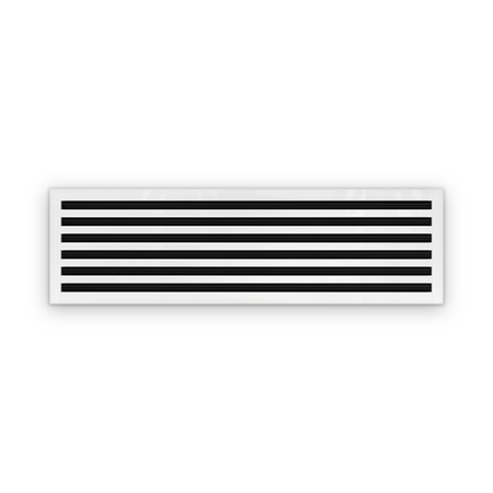 Cryptic Slot 6 slot linear slot diffuser, 44 inch, white