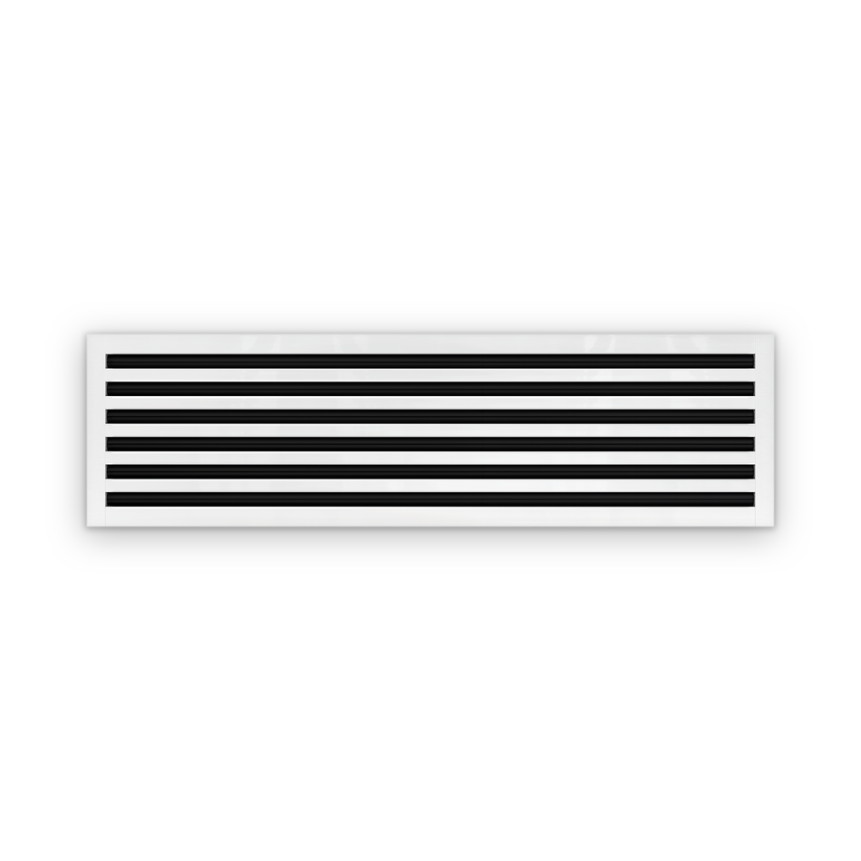 Cryptic Slot 6 slot linear slot diffuser, 46 inch, white