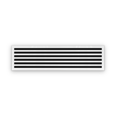 Cryptic Slot 6 slot linear slot diffuser, 48 inch, white