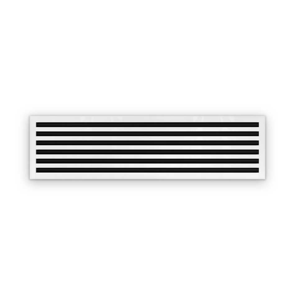 Cryptic Slot 6 slot linear slot diffuser, 48 inch, white