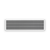 Cryptic Slot 6 slot linear slot diffuser, 48 inch, white