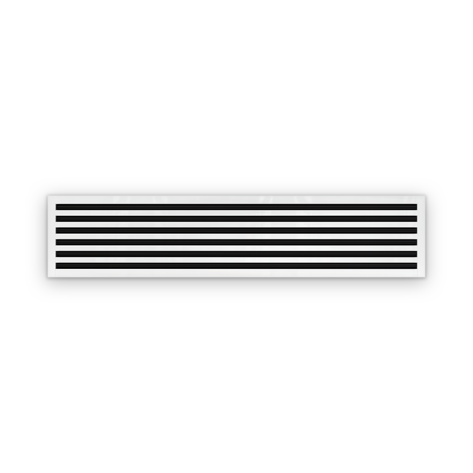 Cryptic Slot 6 slot linear slot diffuser, 60 inch, white