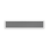 Cryptic Slot 6 slot linear slot diffuser, 72 inch, white