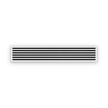 Cryptic Slot 6 slot linear slot diffuser, 72 inch, white