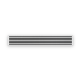 Cryptic Slot 6 slot linear slot diffuser, 84 inch, white