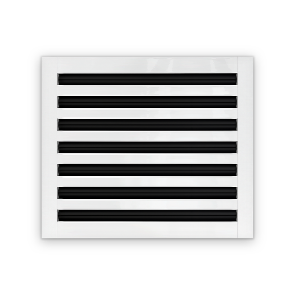 Cryptic Slot 7 slot linear slot diffuser, 16 inch, white
