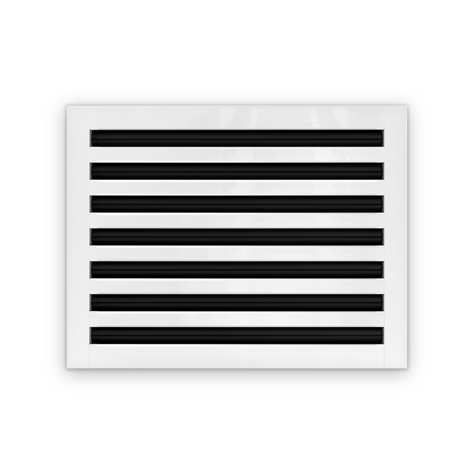 Cryptic Slot 7 slot linear slot diffuser, 18 inch, white