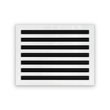 Cryptic Slot 7 slot linear slot diffuser, 18 inch, white