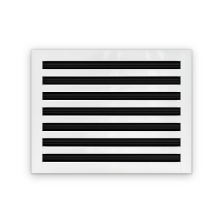 Cryptic Slot 7 slot linear slot diffuser, 18 inch, white