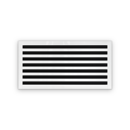 Cryptic Slot 7 slot linear slot diffuser, 28 inch, white