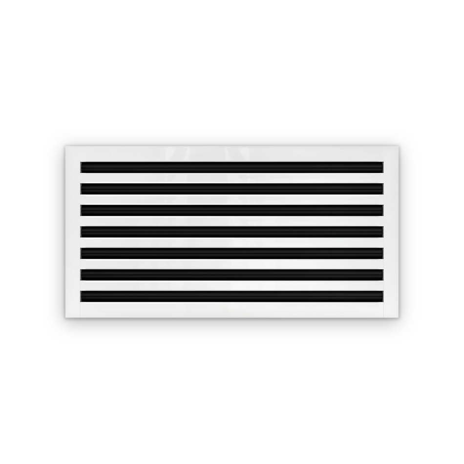Cryptic Slot 7 slot linear slot diffuser, 28 inch, white