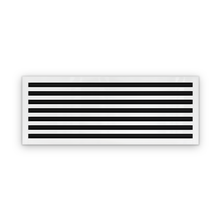 Cryptic Slot 7 slot linear slot diffuser, 38 inch, white