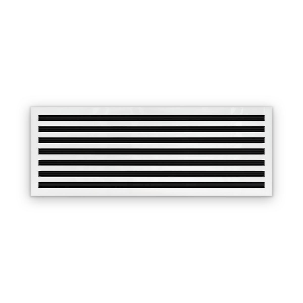 Cryptic Slot 7 slot linear slot diffuser, 40 inch, white