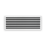 Cryptic Slot 7 slot linear slot diffuser, 40 inch, white