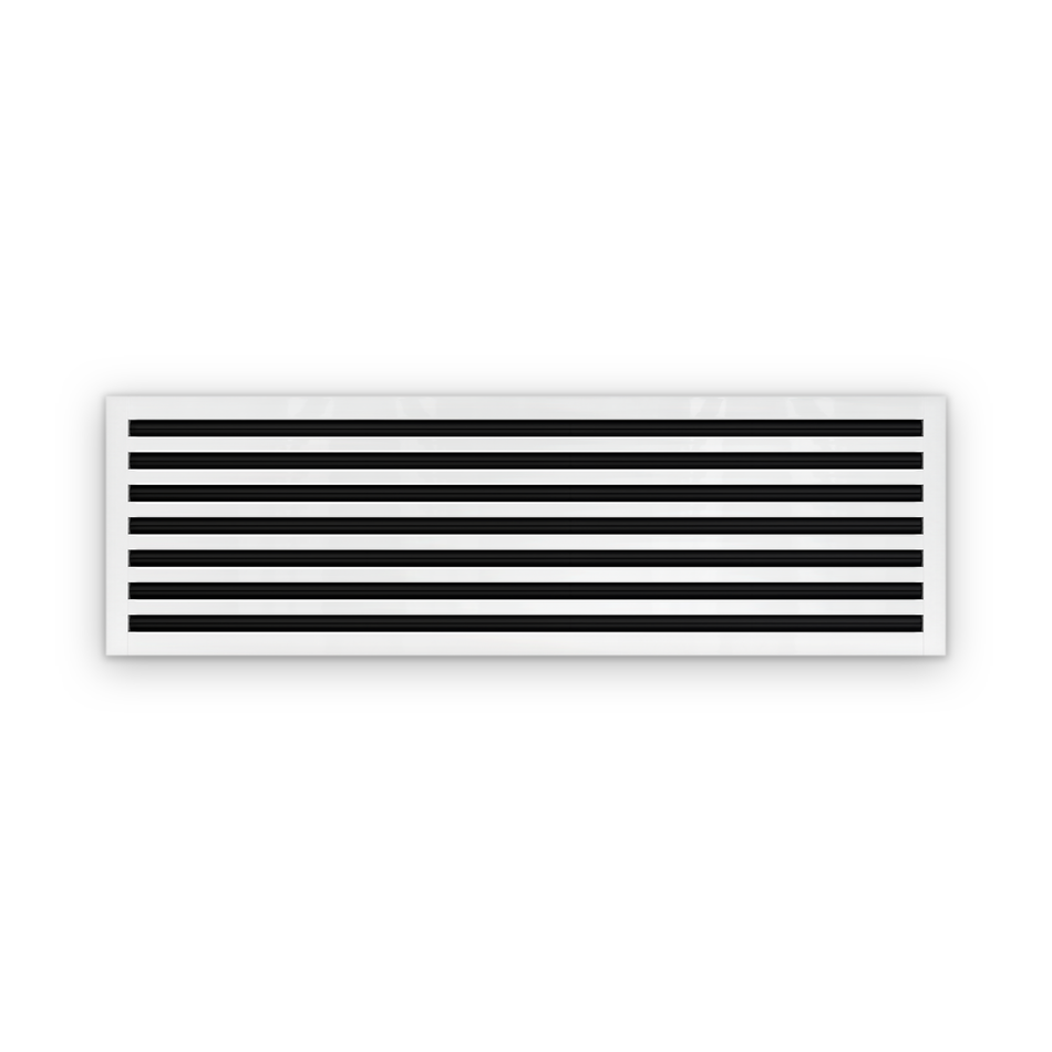Cryptic Slot 7 slot linear slot diffuser, 48 inch, white