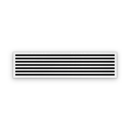Cryptic Slot 7 slot linear slot diffuser, 60 inch, white
