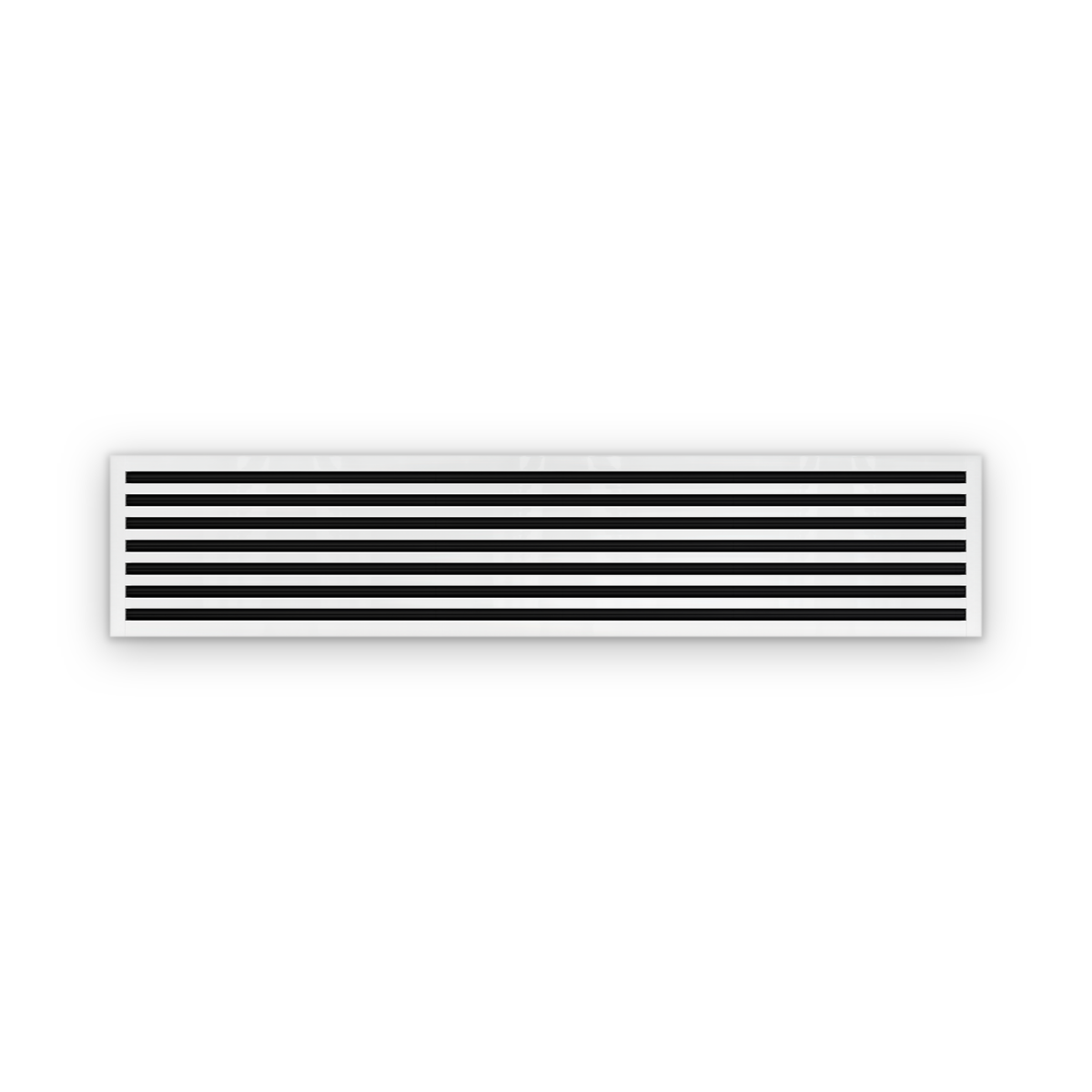 Cryptic Slot 7 slot linear slot diffuser, 72 inch, white