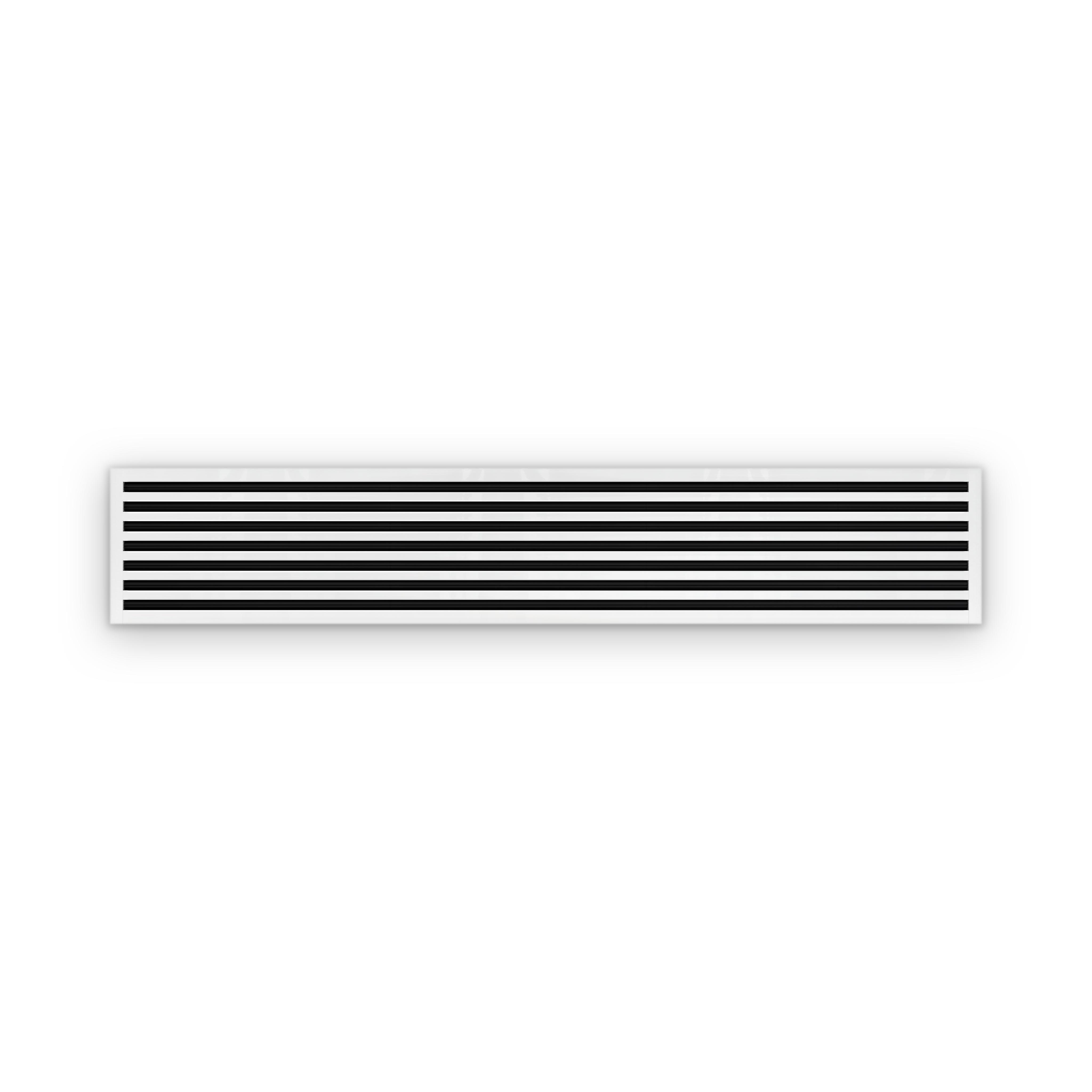 Cryptic Slot 7 slot linear slot diffuser, 84 inch, white