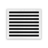 Cryptic Slot 8 slot linear slot diffuser, 18 inch, white