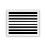 Cryptic Slot 8 slot linear slot diffuser, 20 inch, white