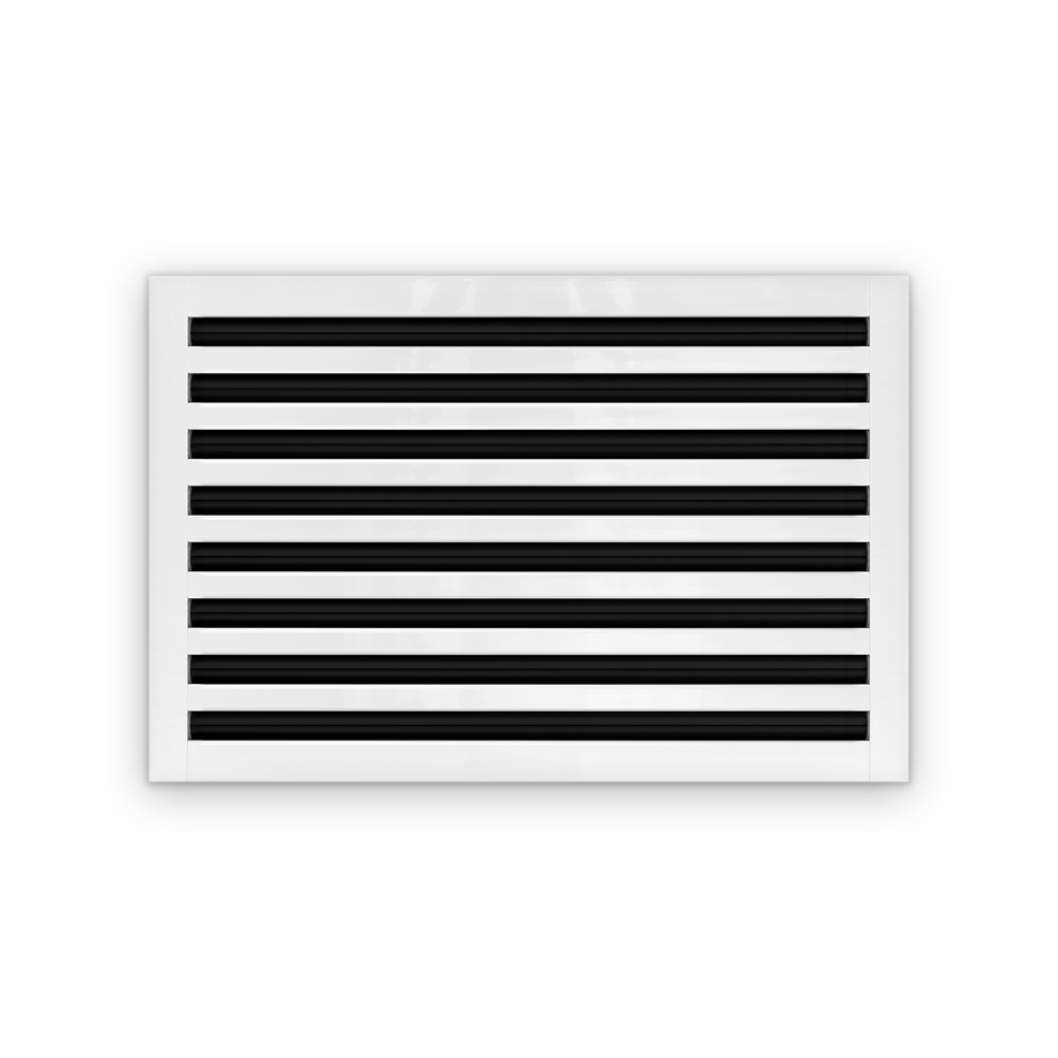 Cryptic Slot 8 slot linear slot diffuser, 24 inch, white