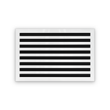 Cryptic Slot 8 slot linear slot diffuser, 24 inch, white