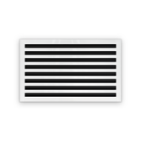 Cryptic Slot 8 slot linear slot diffuser, 26 inch, white