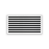 Cryptic Slot 8 slot linear slot diffuser, 30 inch, white